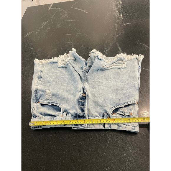 Vanilla Star Denim cut off's button fly , distressed shorts 100% Cotton size 10 - Picture 7 of 7